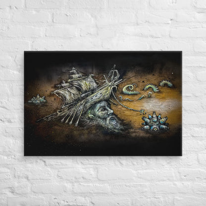 Sunken Ship Head - Canvas Print