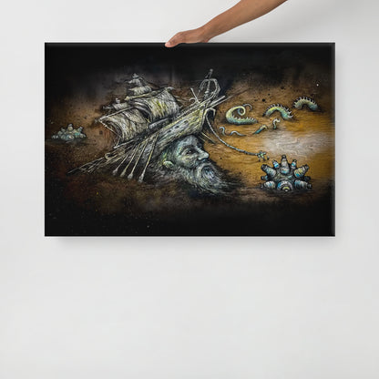 Sunken Ship Head - Canvas Print