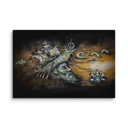 Sunken Ship Head - Canvas Print